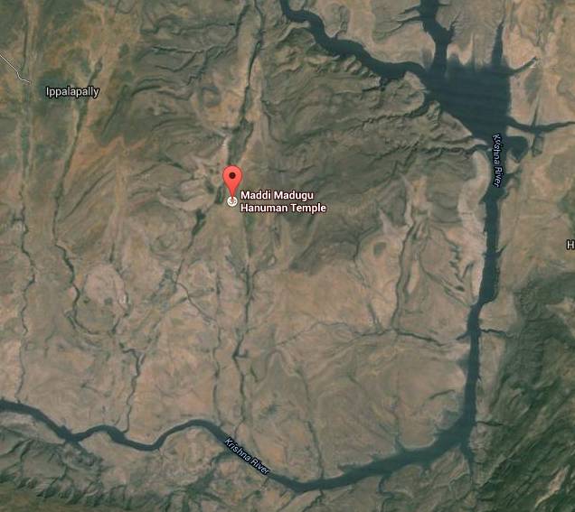 hanuman temple Telangana-map