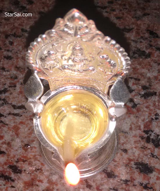 Kamakshi Amman Lamp lit for Shirdi Sai Baba