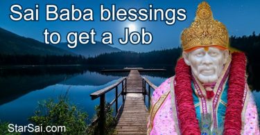 Shirdi Saibaba blessings to get a job