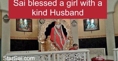 Shirdi Sai Baba blessed girl with happy married life