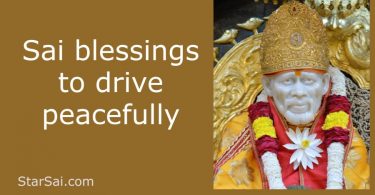 Saibaba blessings to drive car