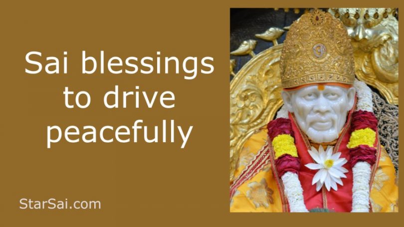 Saibaba blessings to drive car