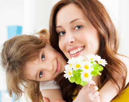 celebrate mother flowers