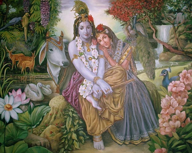 radhe krishna painting