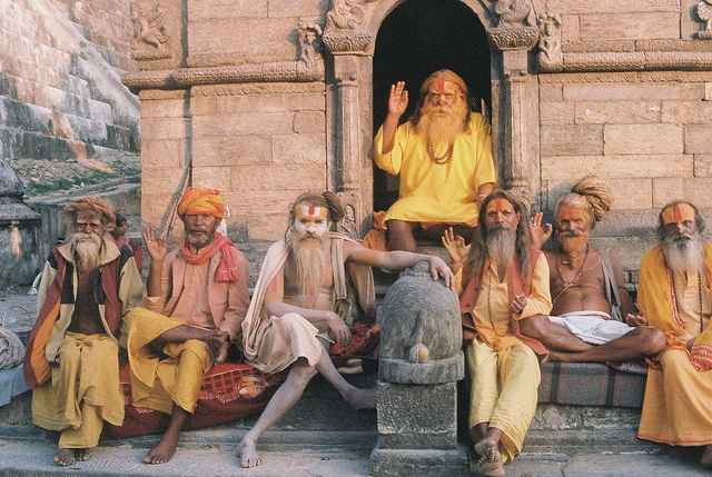 sadhus nepal temple